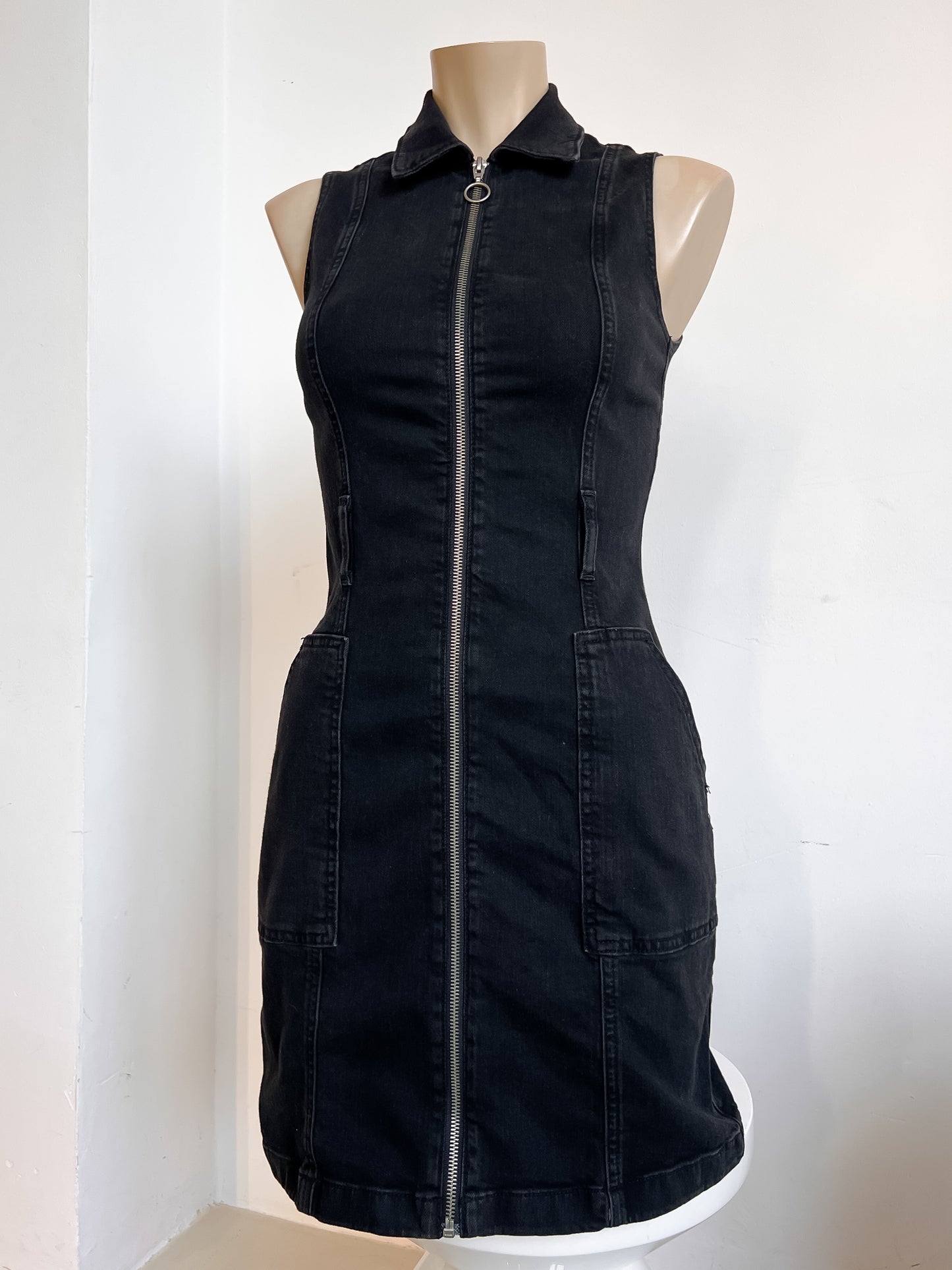 MARTHE - Grey denim dress