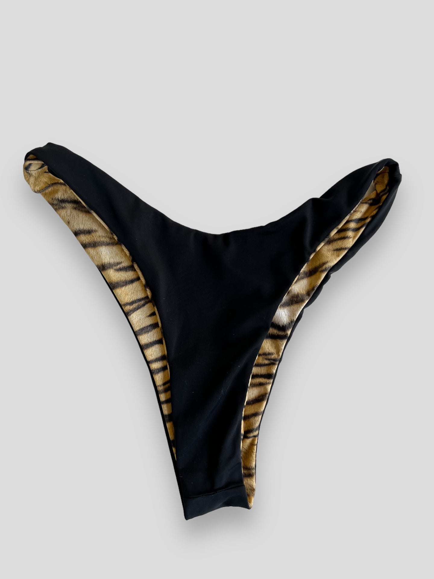 TALISSA - Bayu The Label Bikini Bottom Beige with Black Tiger Stripes