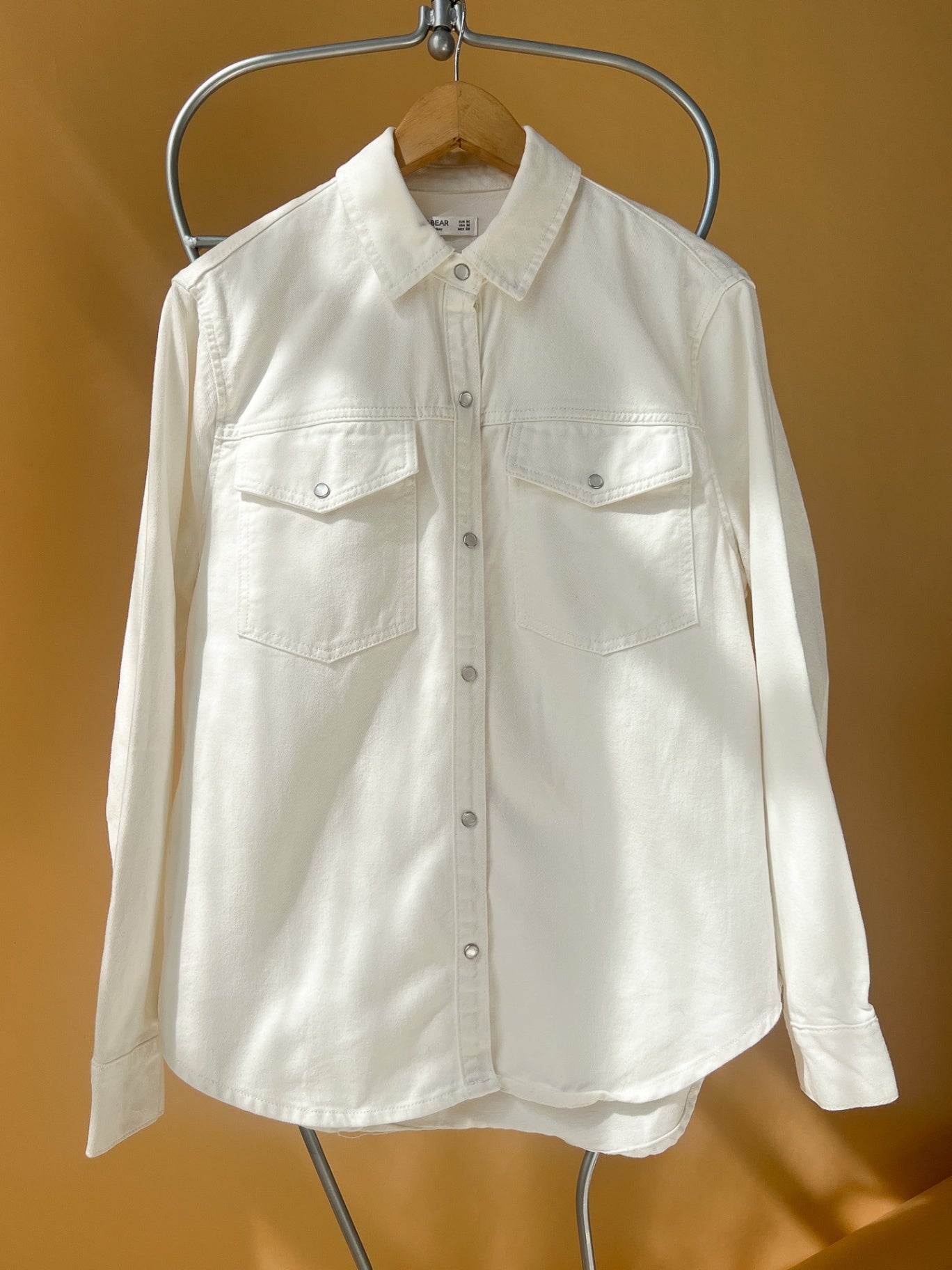 MARTHE - Pull&Bear Button-up Shirt M White