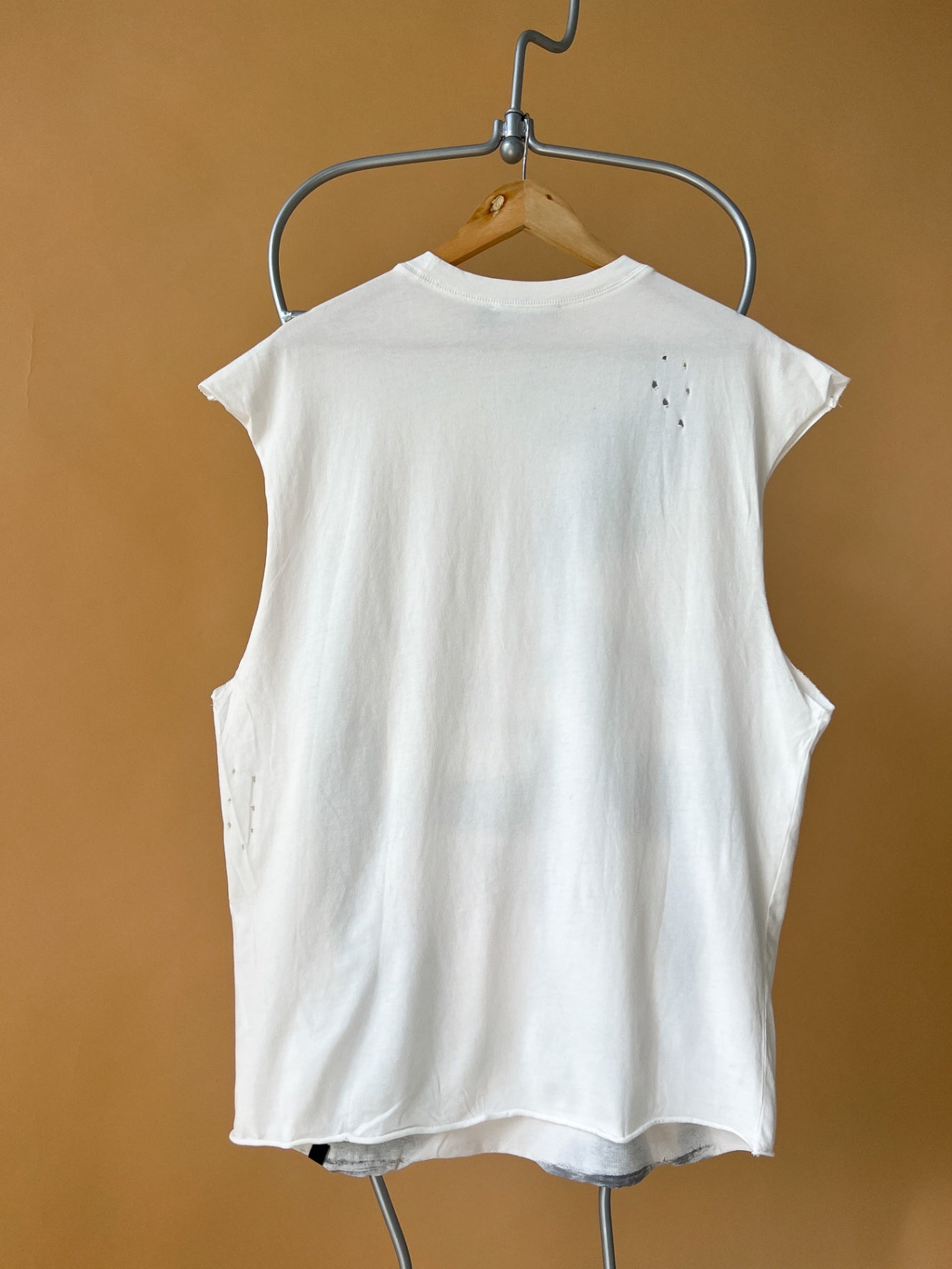 MARTHE - Jaded Tank Top S White with Black Print