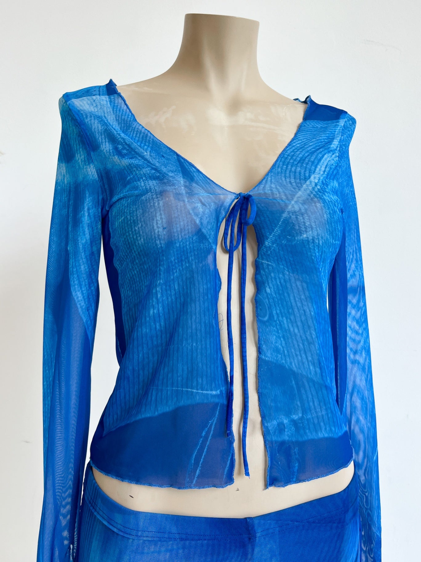 MARTHE - Weekday Sheer Top S Blue