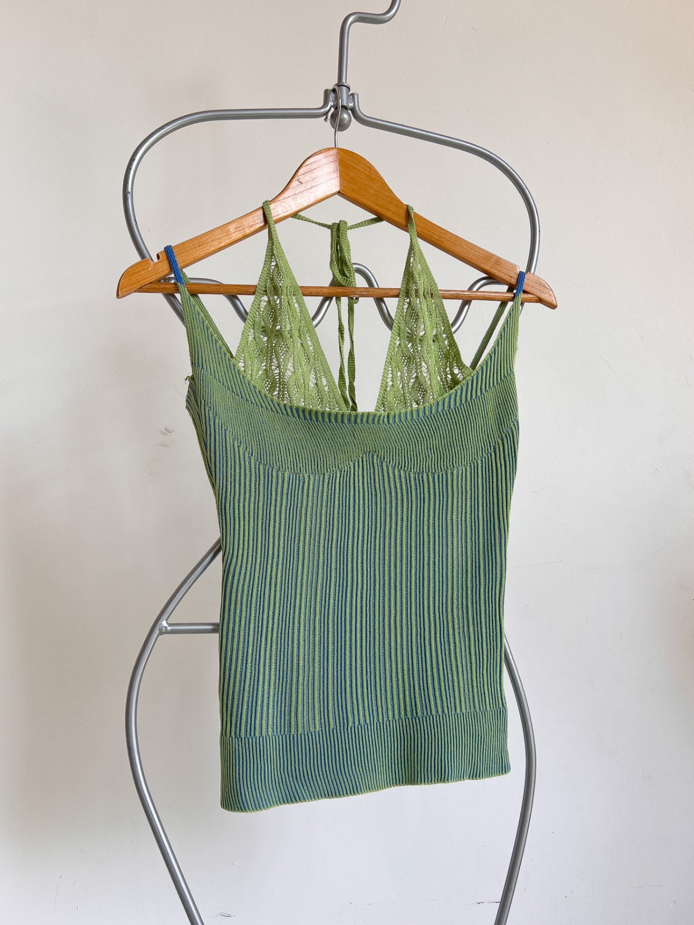 MARTHE - Ordinary W Tank Top S Green and Blue