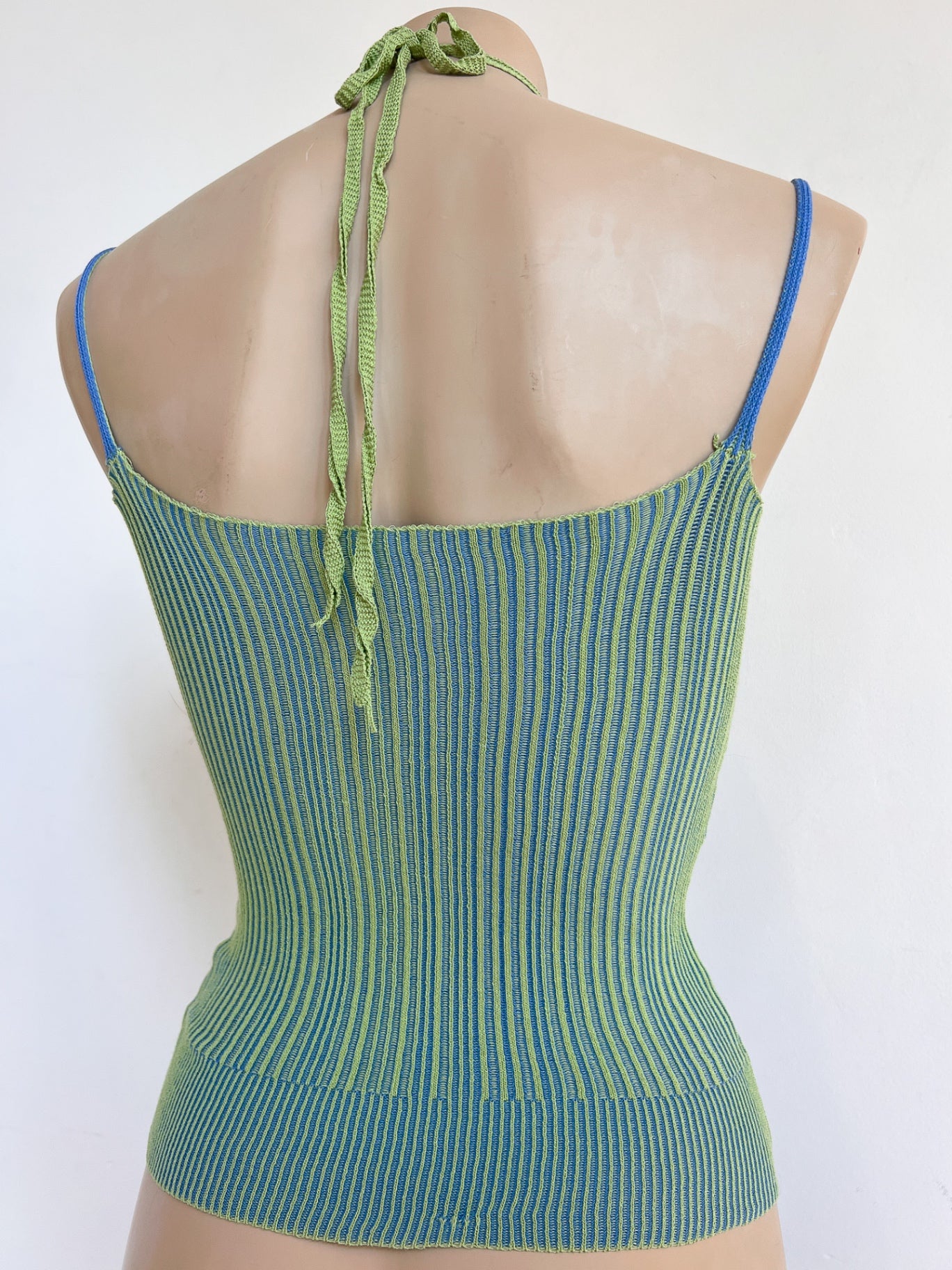 MARTHE - Ordinary W Tank Top S Green and Blue