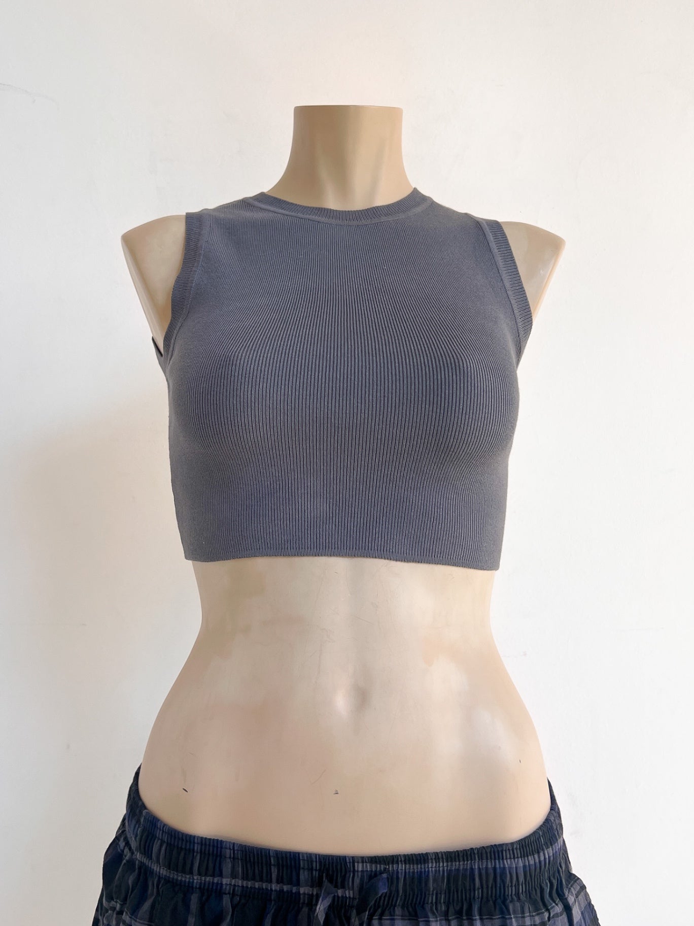 MARTHE - ZARA Crop Top S Gray