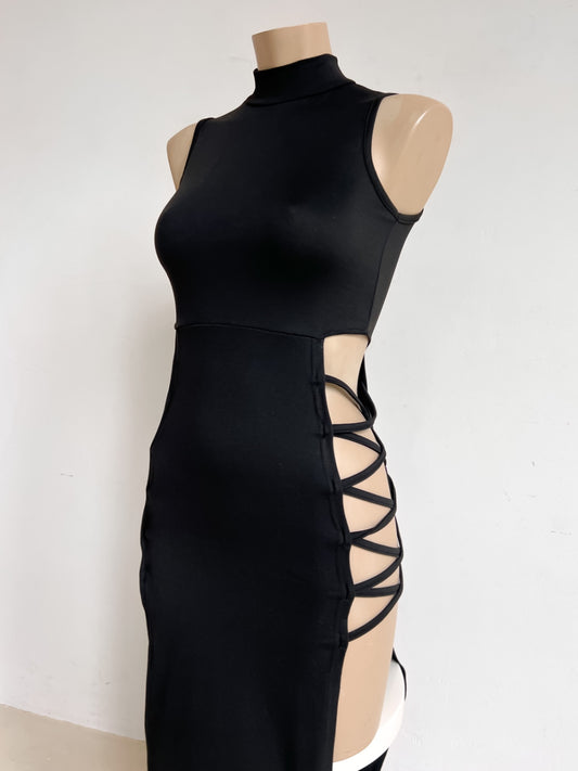 MARTHE - Party Dress S Black