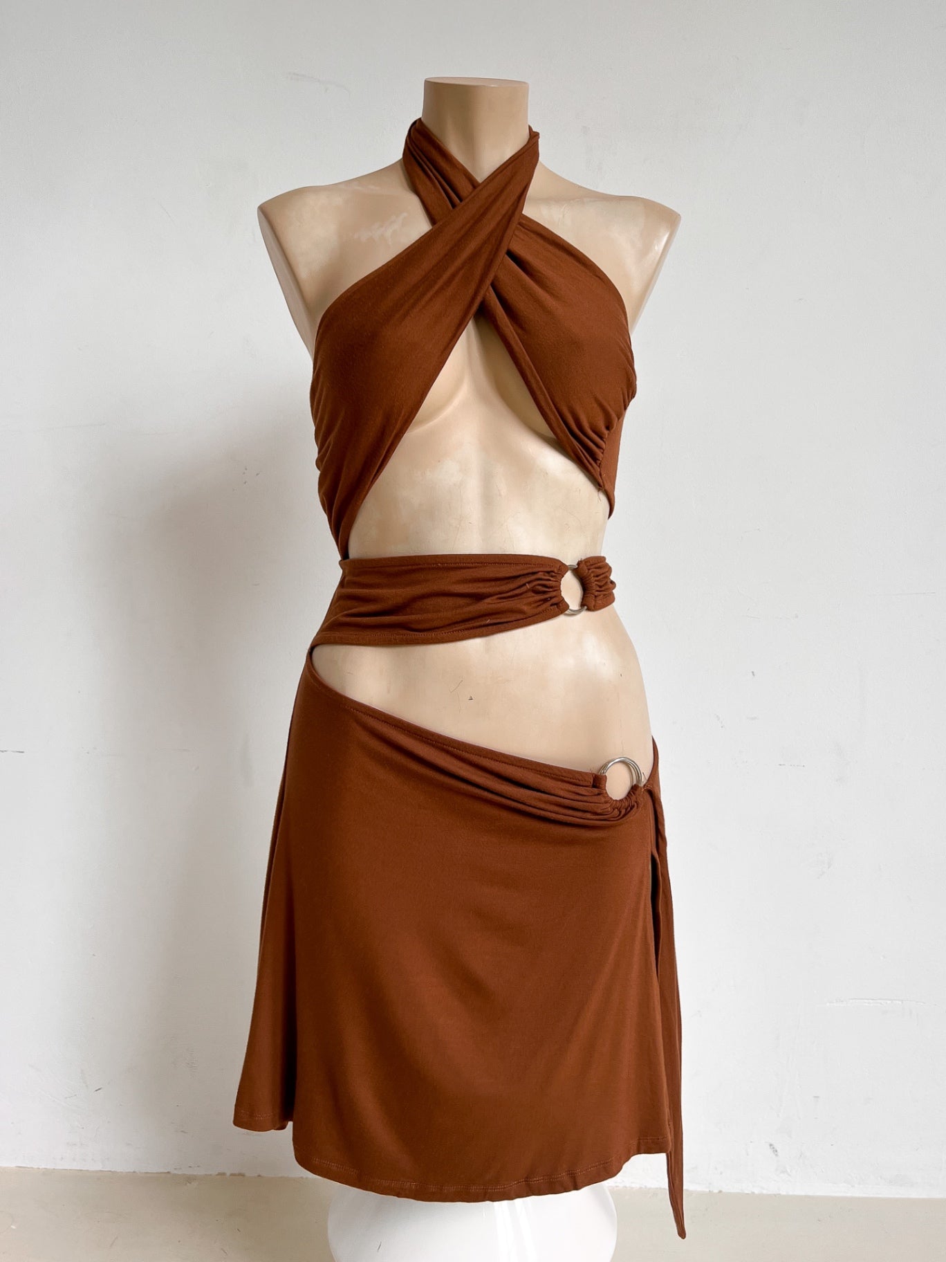 MARTHE - NA-KD Dress S Brown