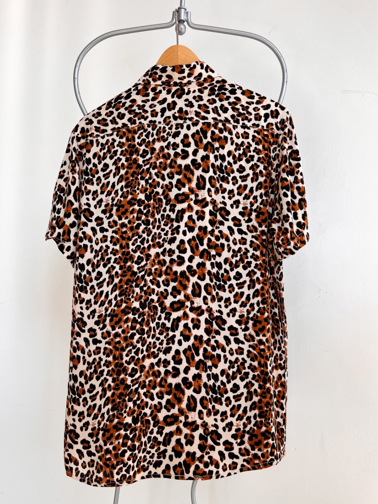 MARTHE - Indigo Shirt M Leopard Print