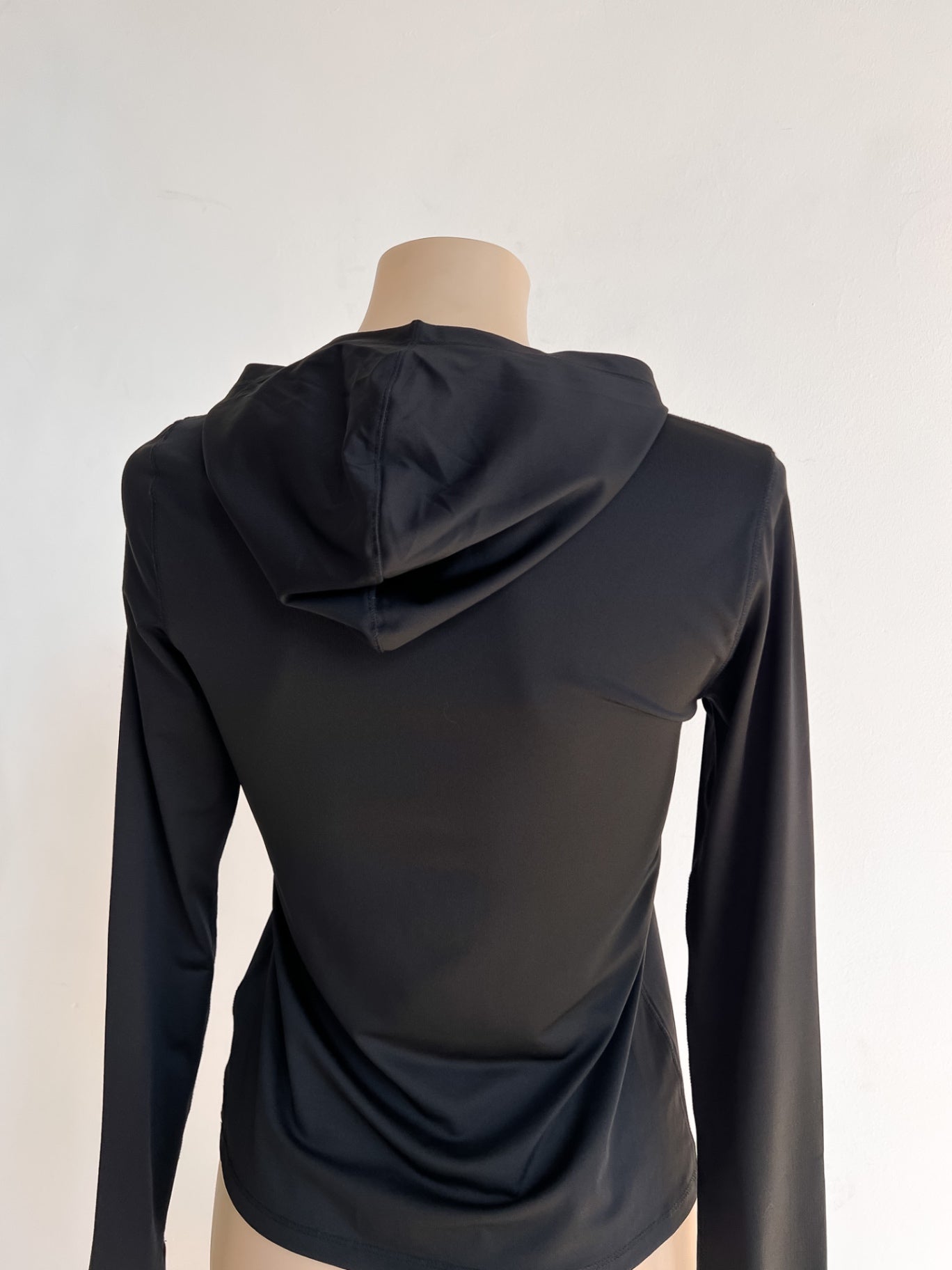 MARTHE - Weekday Hooded Long Sleeve Top M Black