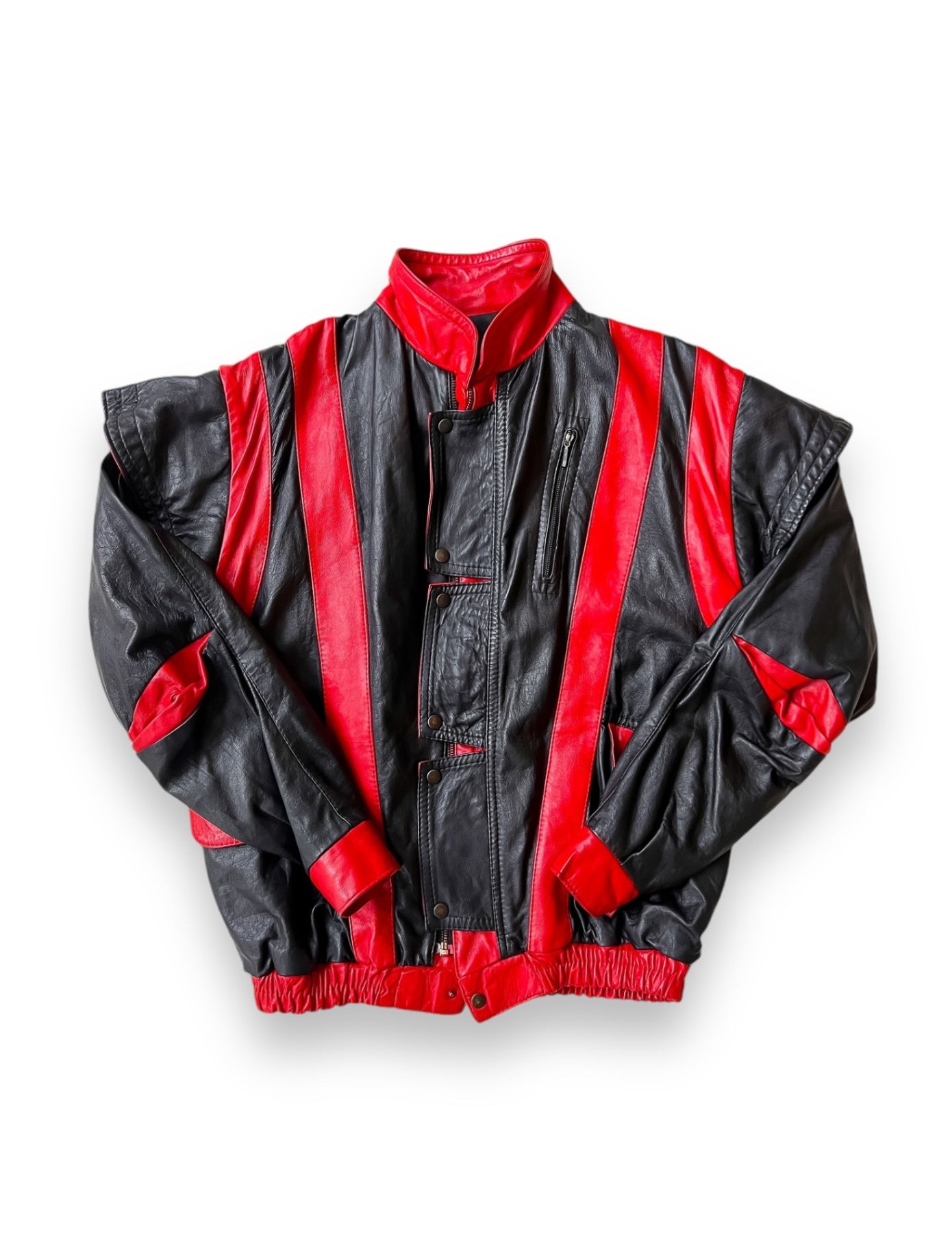 MARTHE - Vintage Jacket M Red and Black