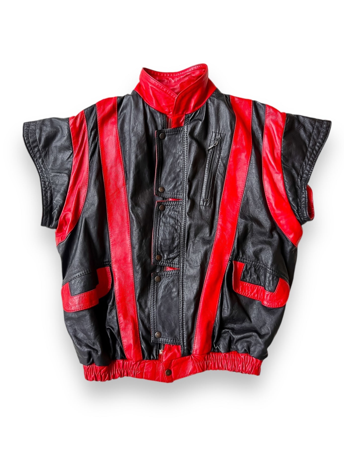 MARTHE - Vintage Jacket M Red and Black