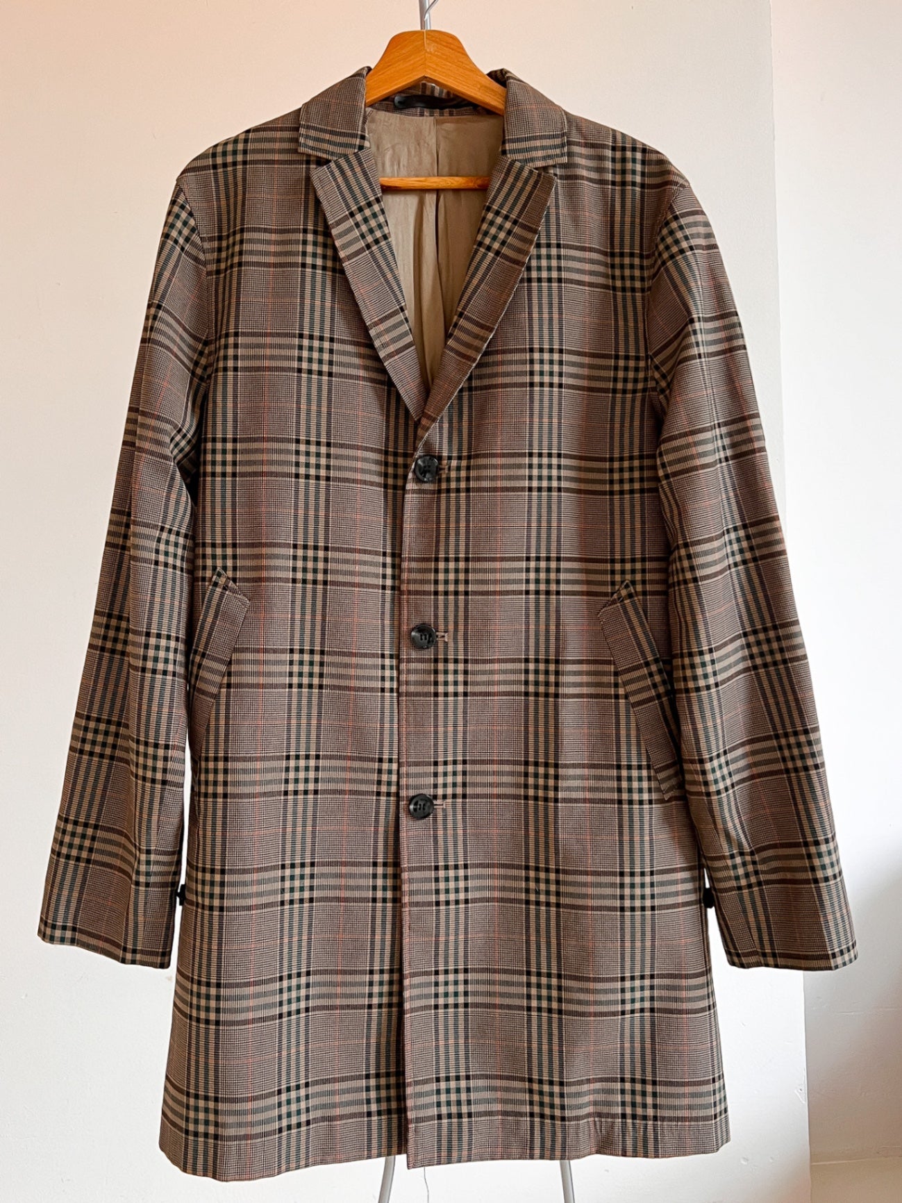 Samsoe Samsoe Overcoat L Brown Plaid