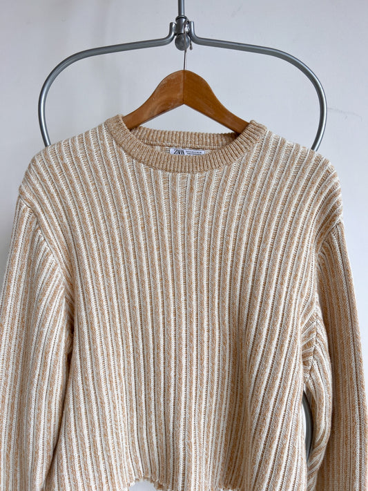 Zara Sweater M Beige