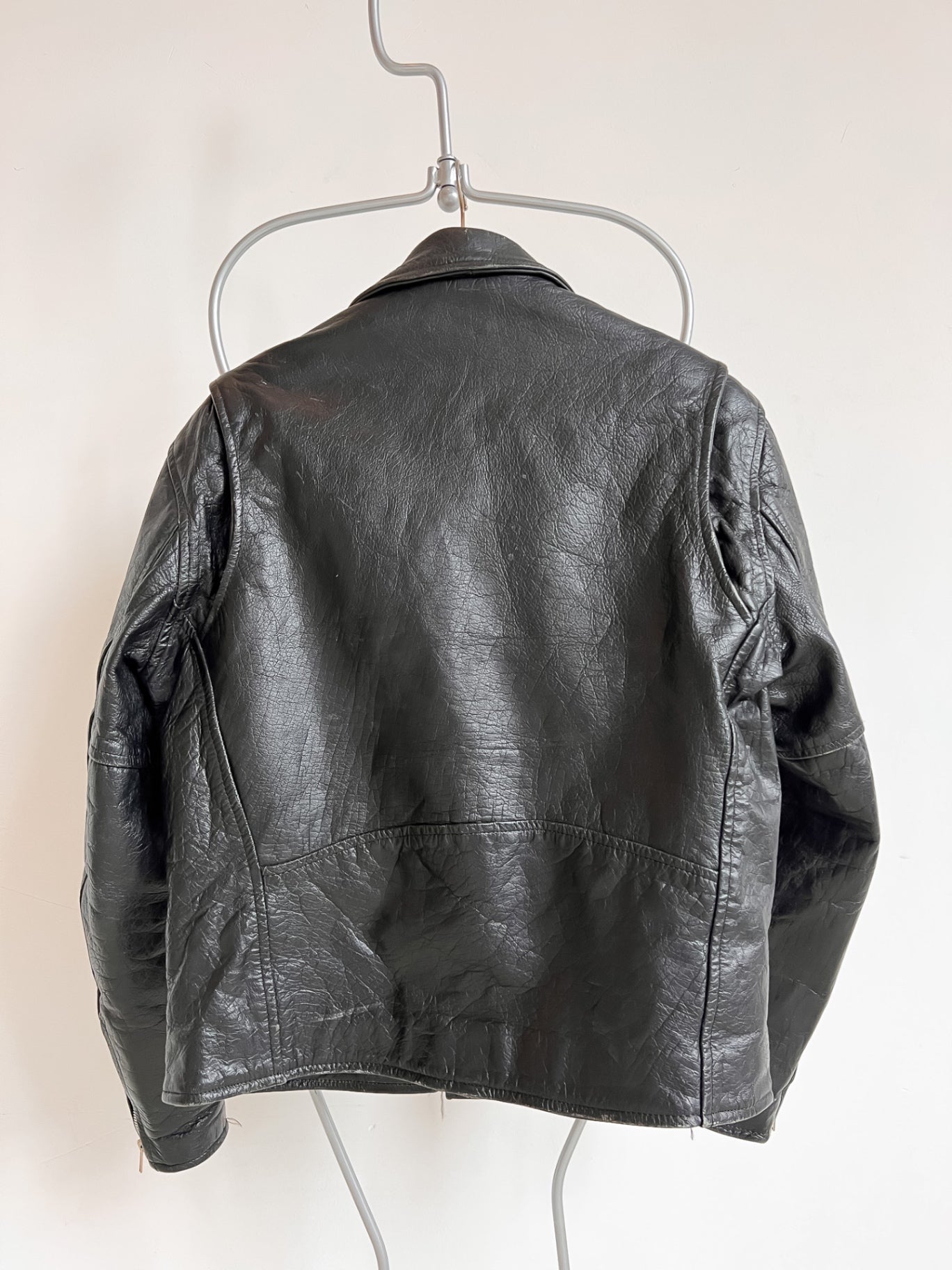 Vintage Biker Jacket M Black