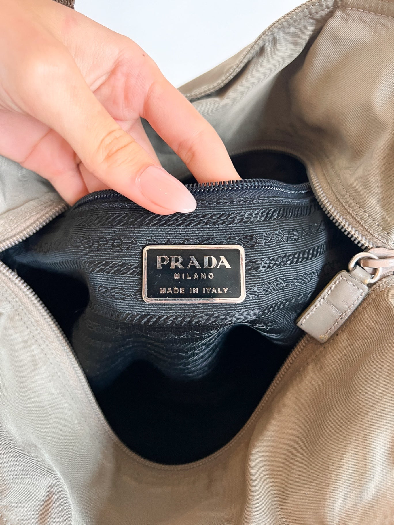 Prada Tote Bag Khaki