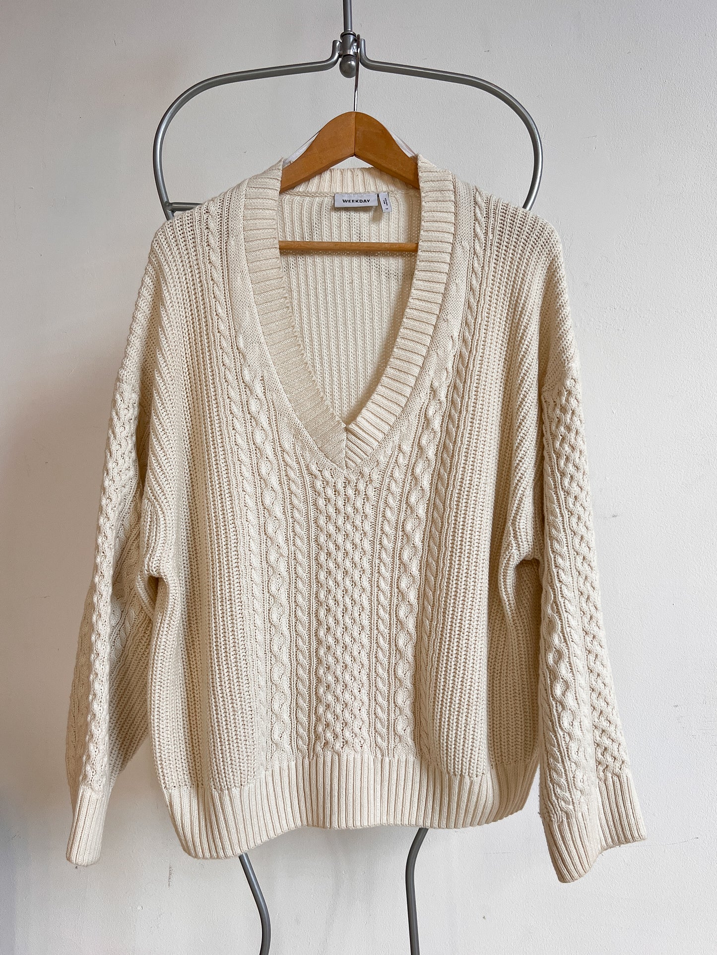 MARTHE - White knitted sweater