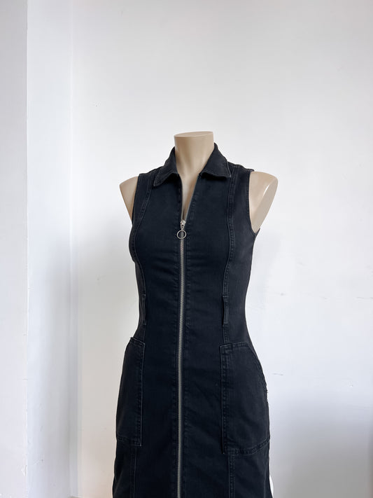 MARTHE - Grey denim dress