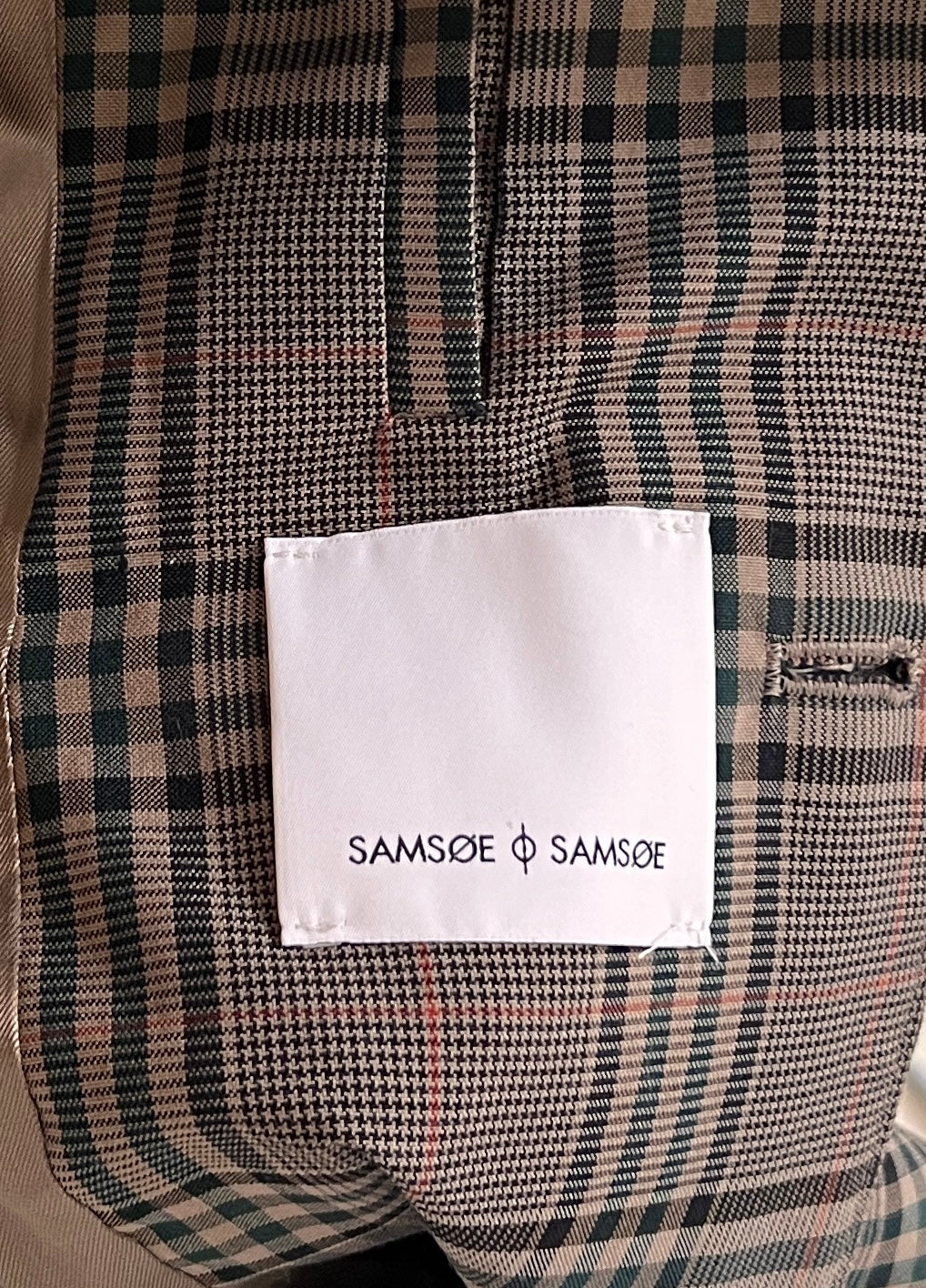 Samsoe Samsoe Overcoat L Brown Plaid