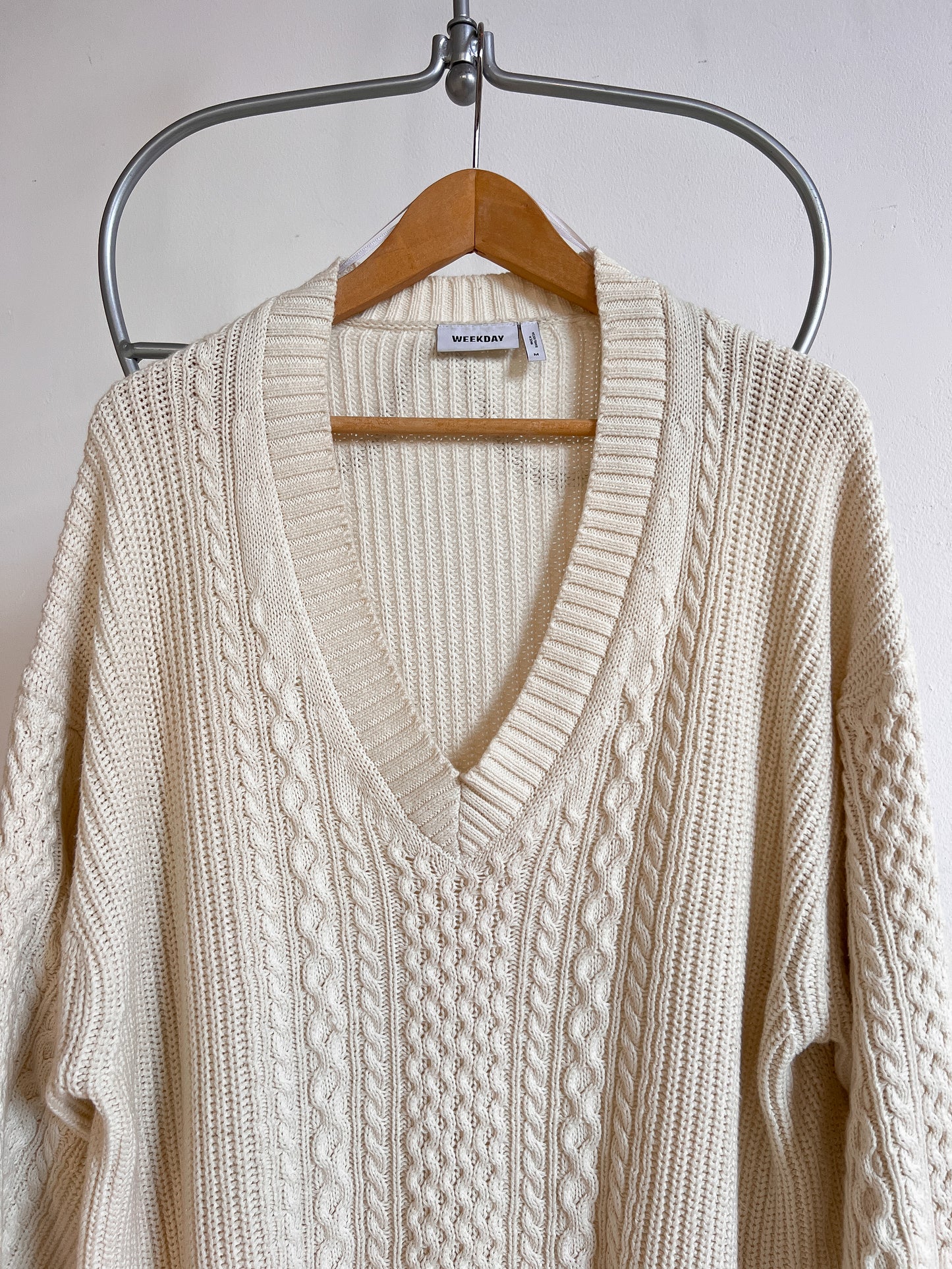 MARTHE - White knitted sweater