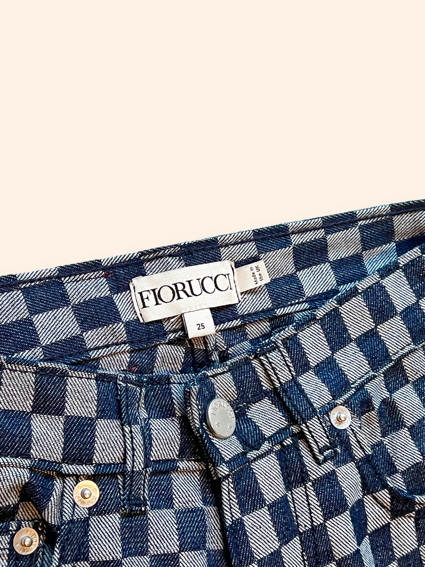 Fiorucci plaid jeans — XS