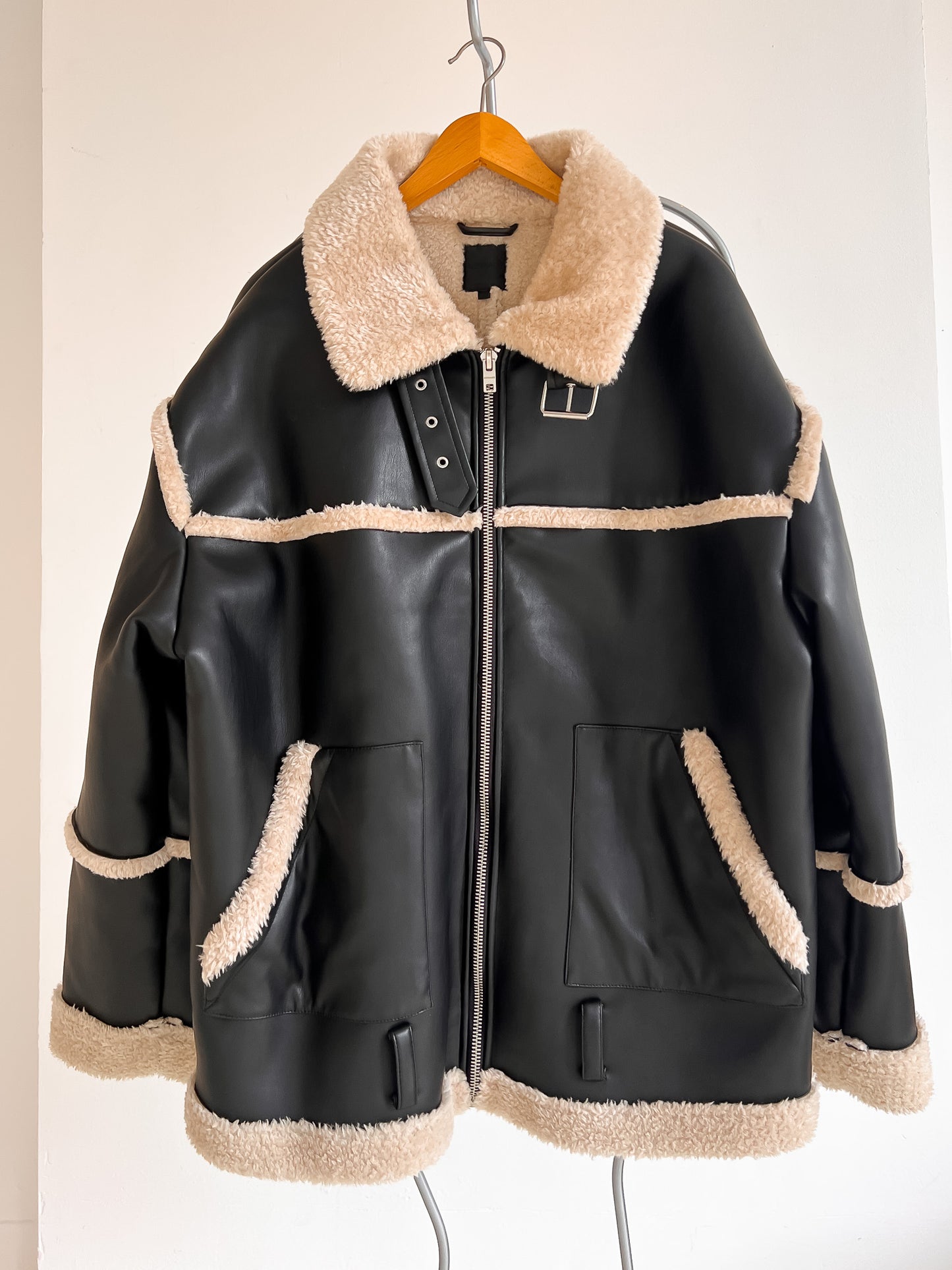 MARTHE - Teddy Pilot Jacket - L