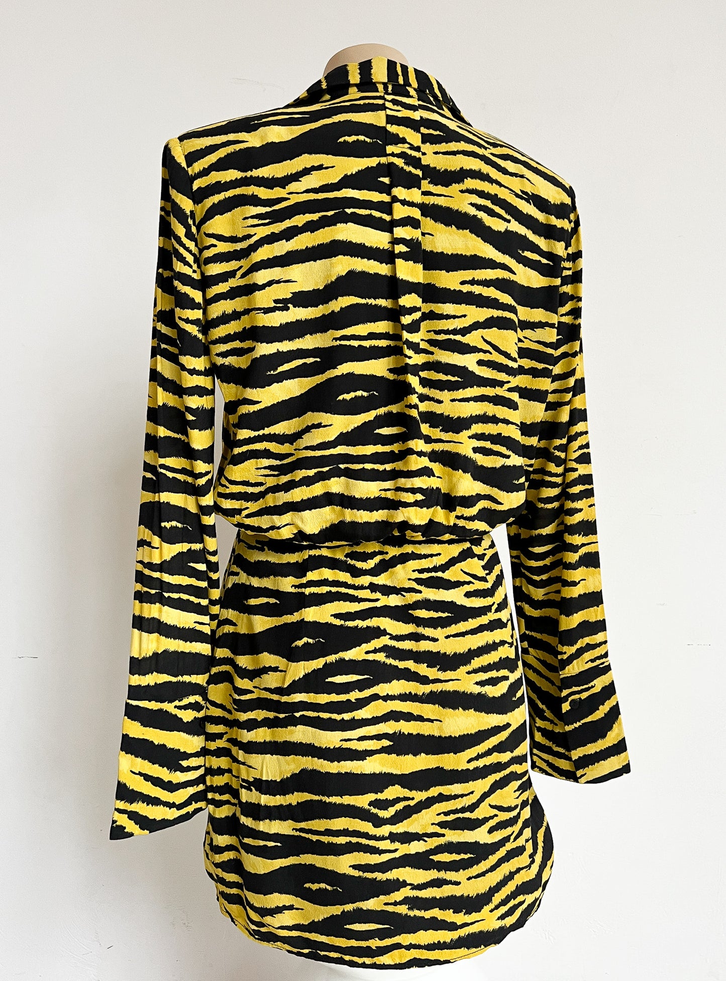 MARTHE - Zebra yellow dress - S