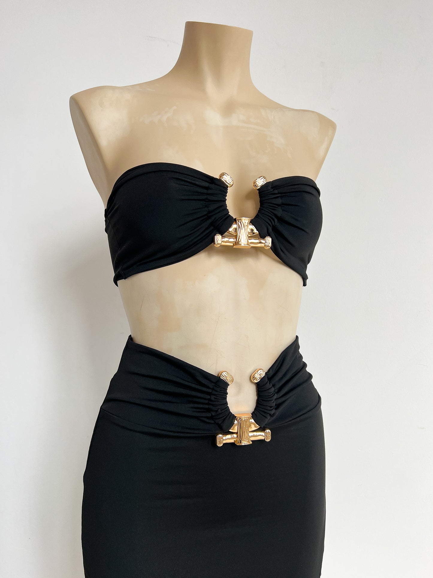 MARTHE - Black & Gold set - S/M