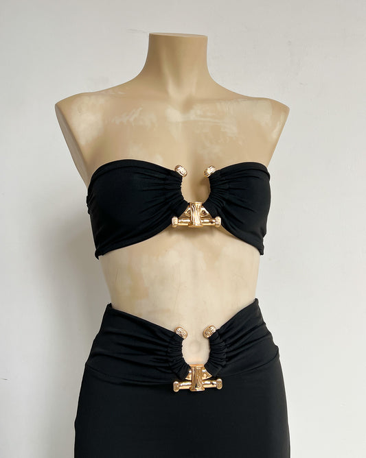 MARTHE - Black & Gold set - S/M