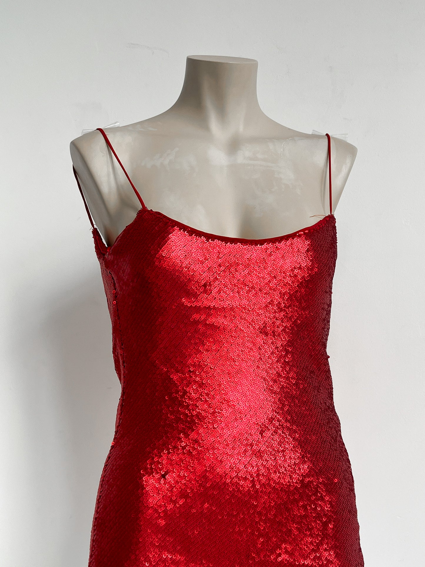 MARTHE - Red Glitter Dress - XS