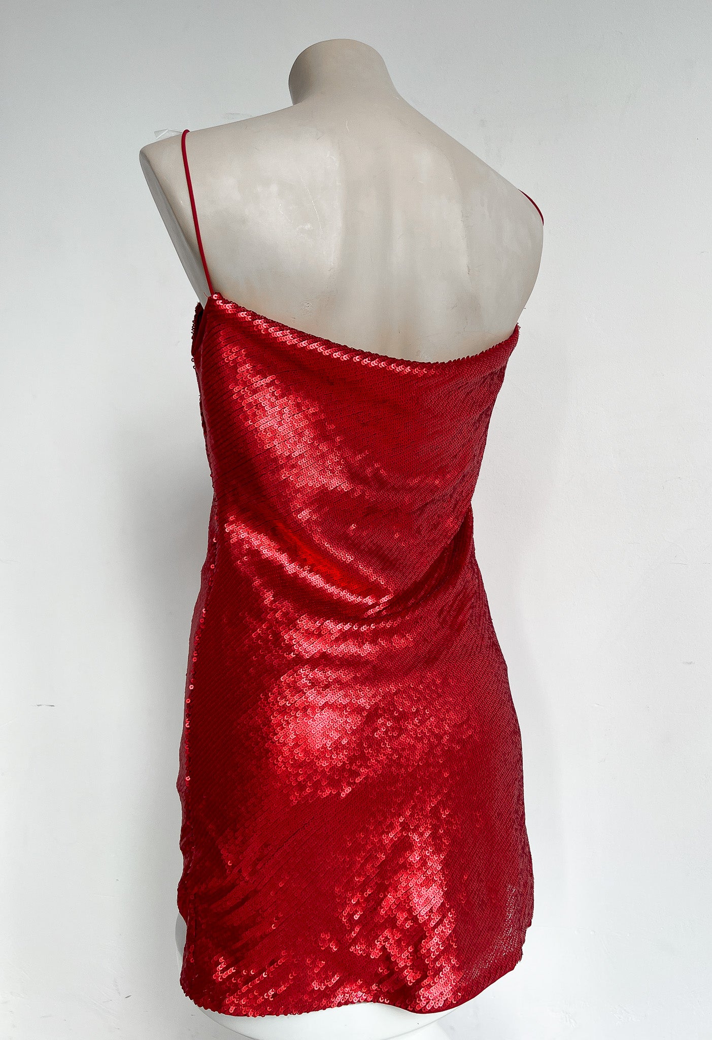 MARTHE - Red Glitter Dress - XS