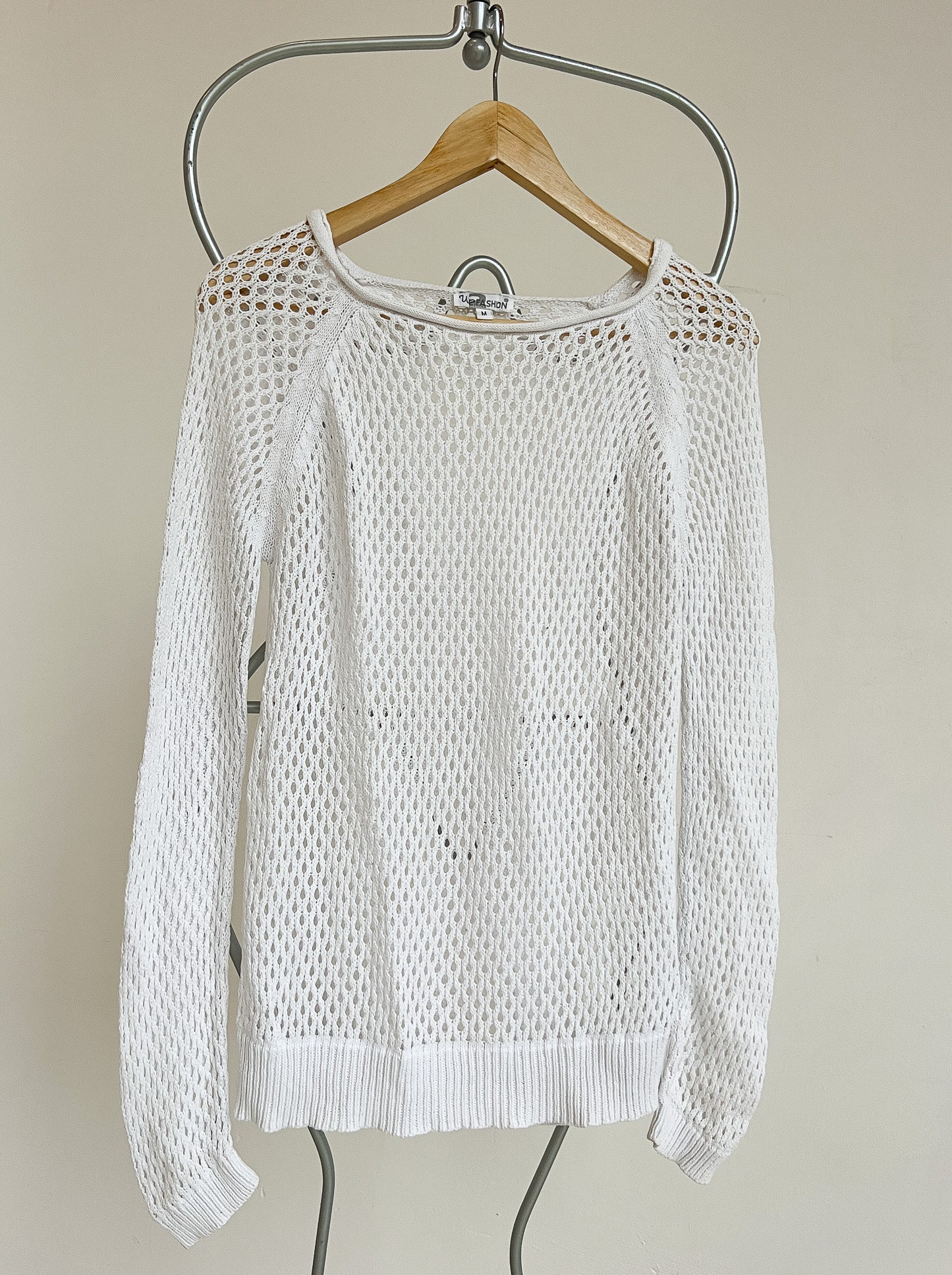 MARTHE - Vintage White Sweatshirt - M