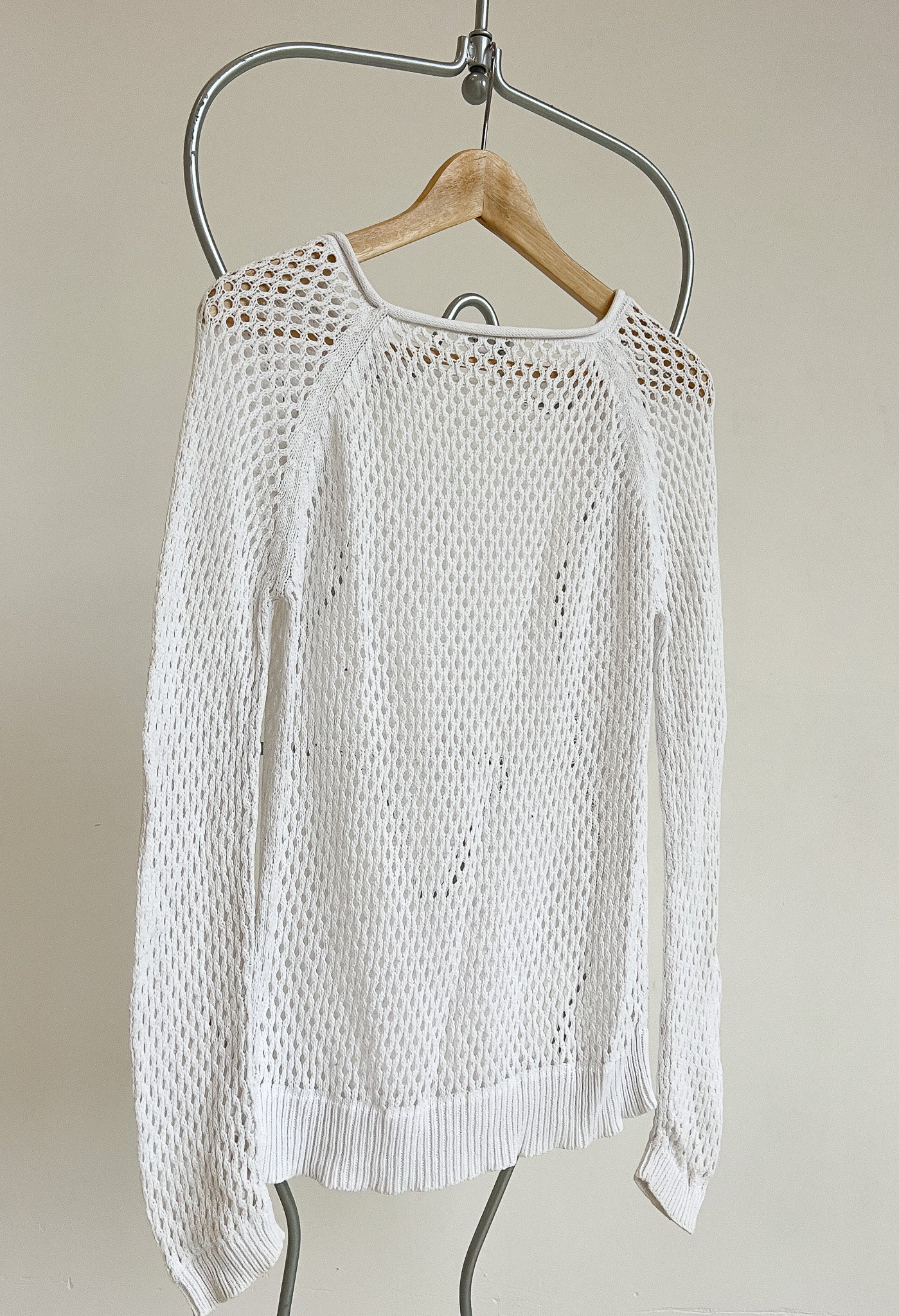 MARTHE - Vintage White Sweatshirt - M