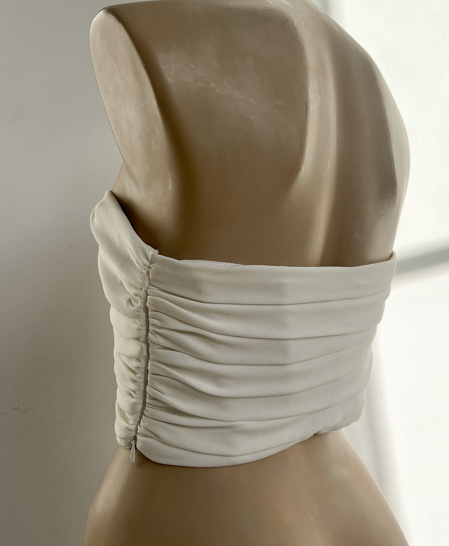 MARTHE - White Bandeau Top - S