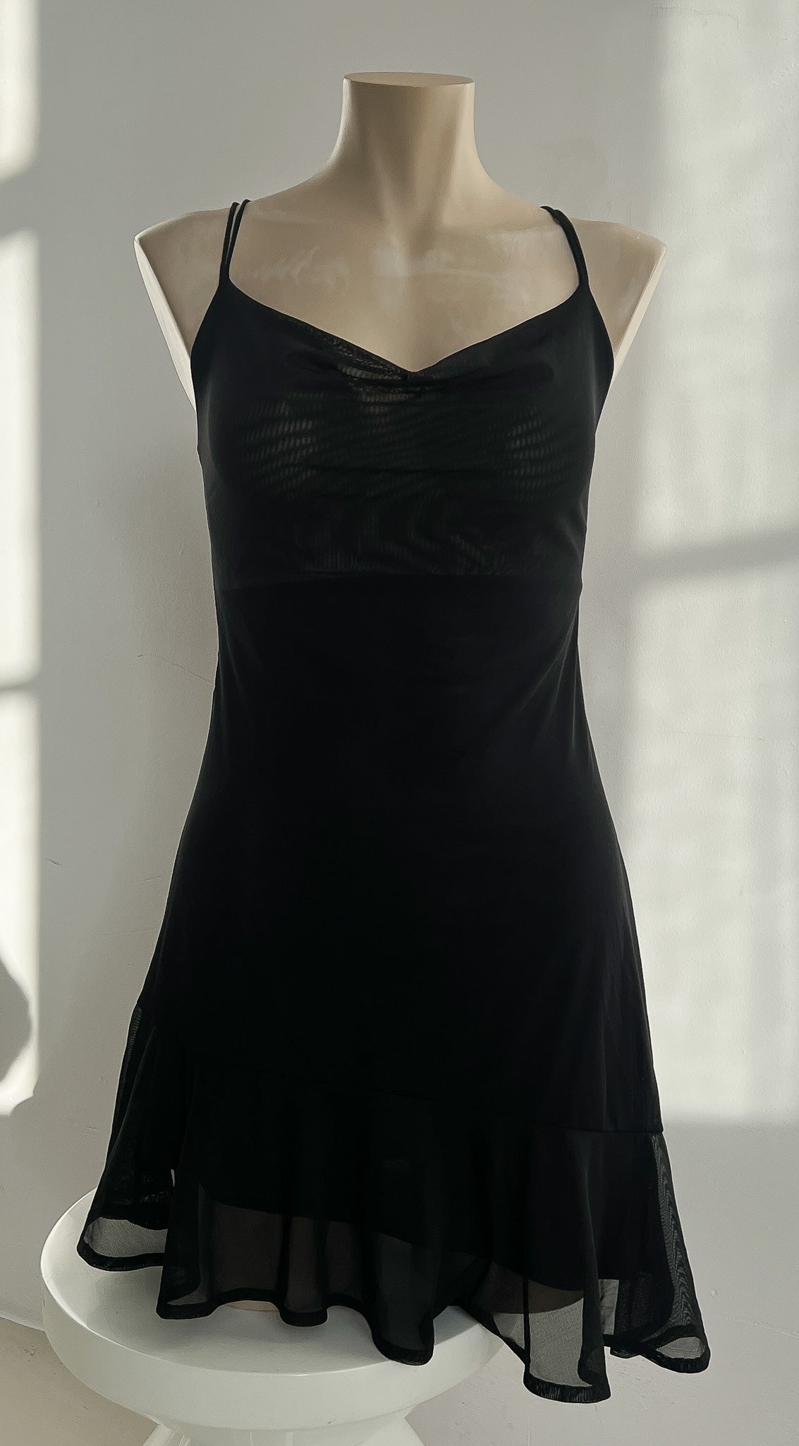 MARTHE - Black Mini Dress - S