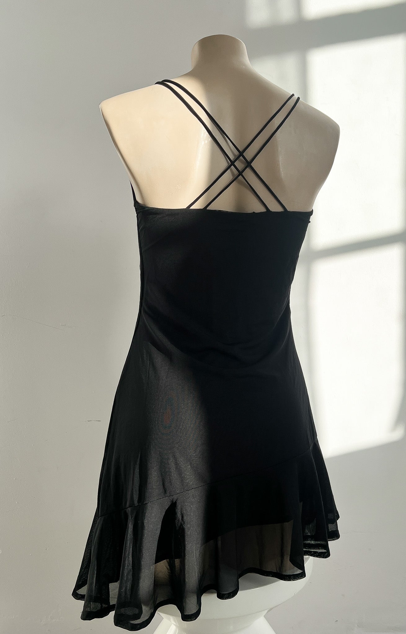 MARTHE - Black Mini Dress - S