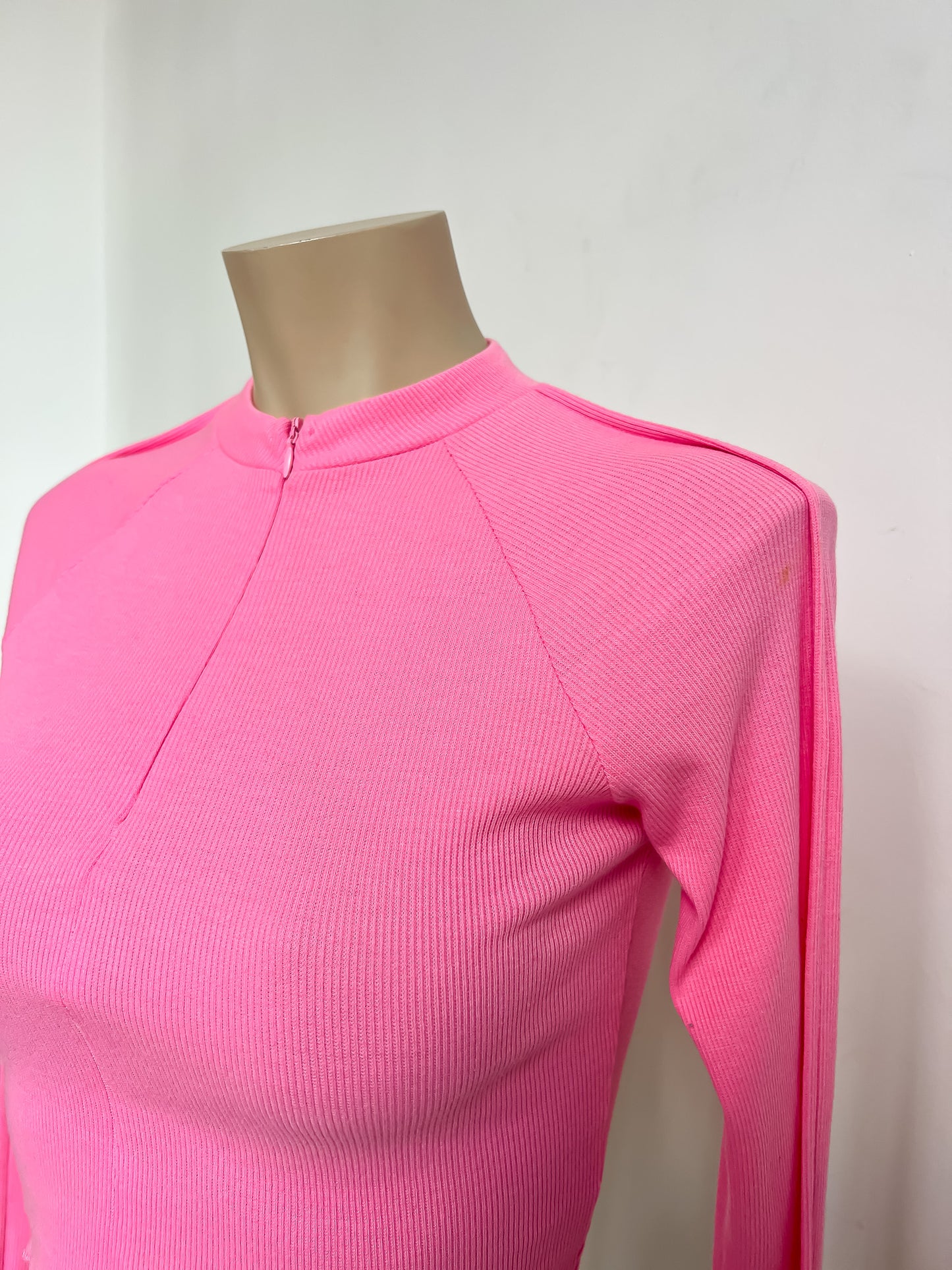 Cropped Pink Turtleneck - S