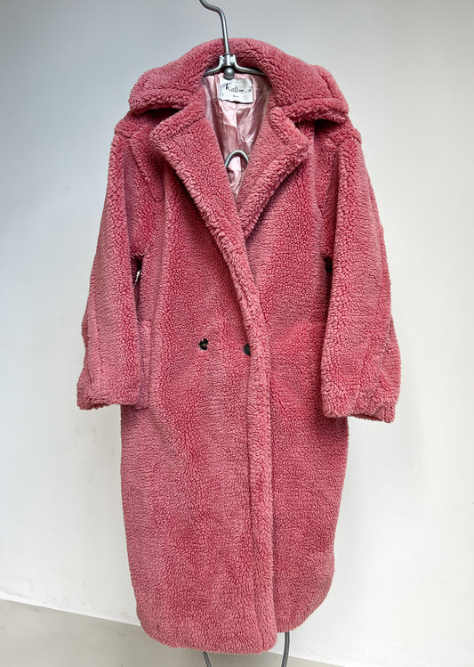 TALISSA - Pink Teddy Coat - S