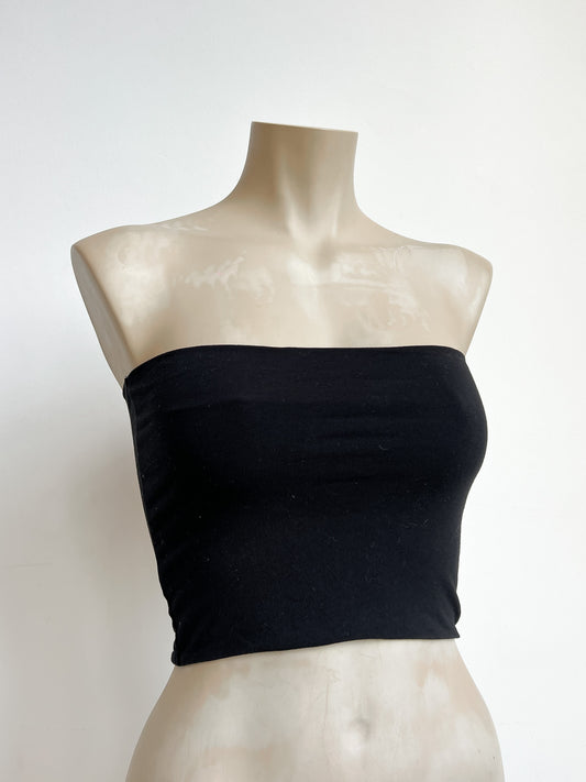 TALISSA - Subdued bandeau top black - M