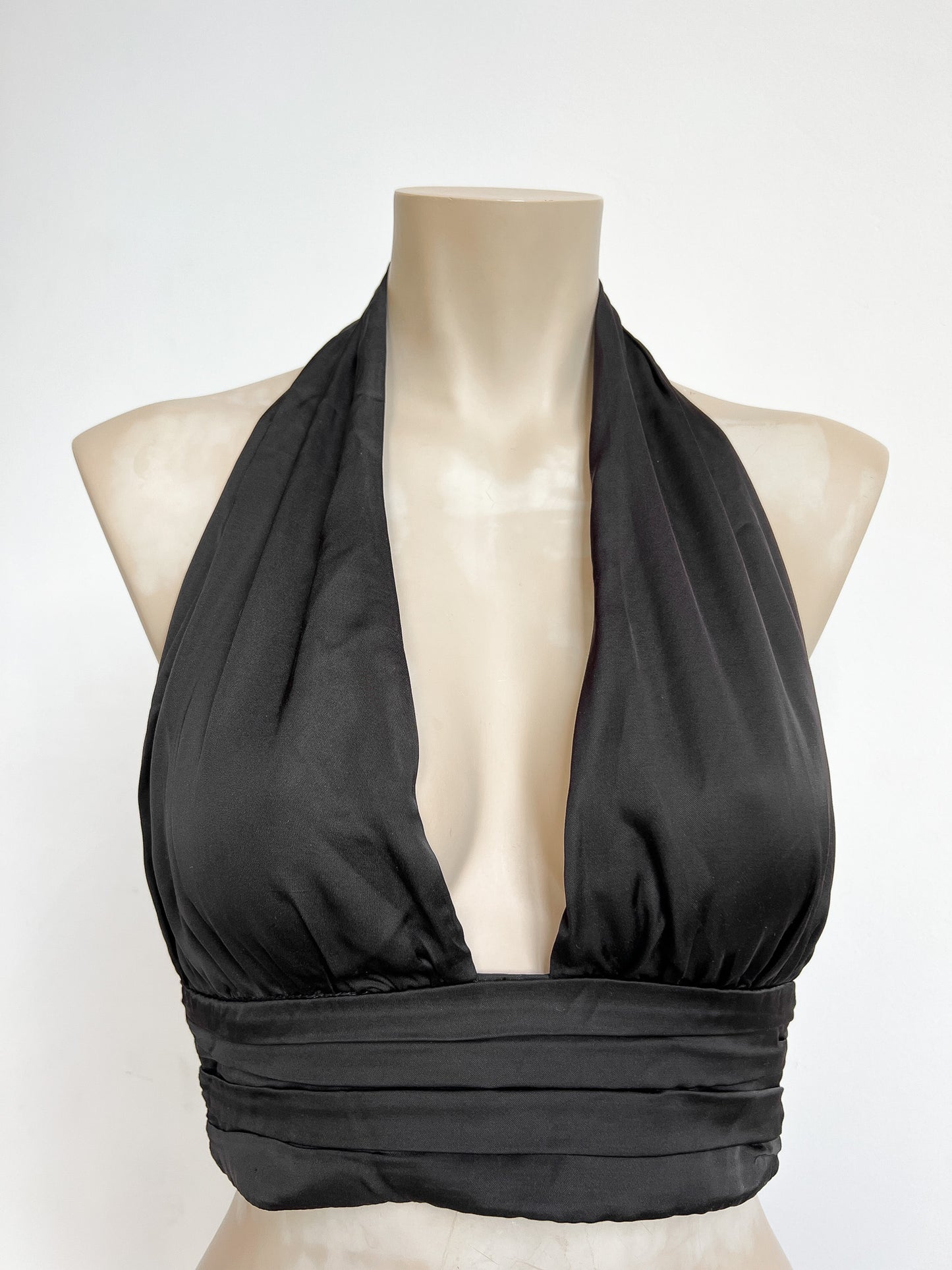 TALISSA - Black open back top - M