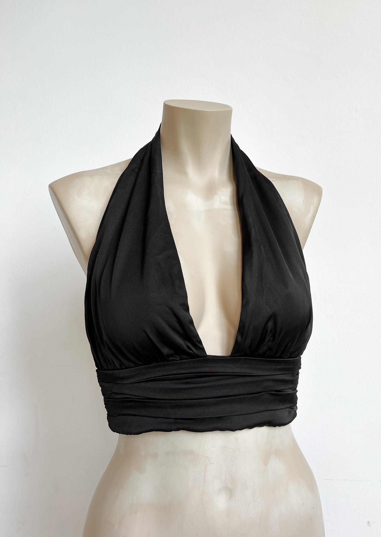 TALISSA - Black open back top - M