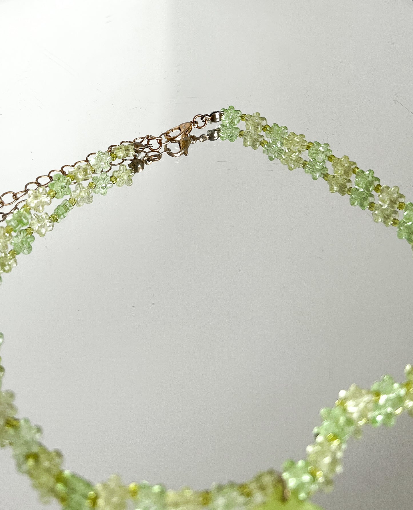 MARTHE - Green flower necklace