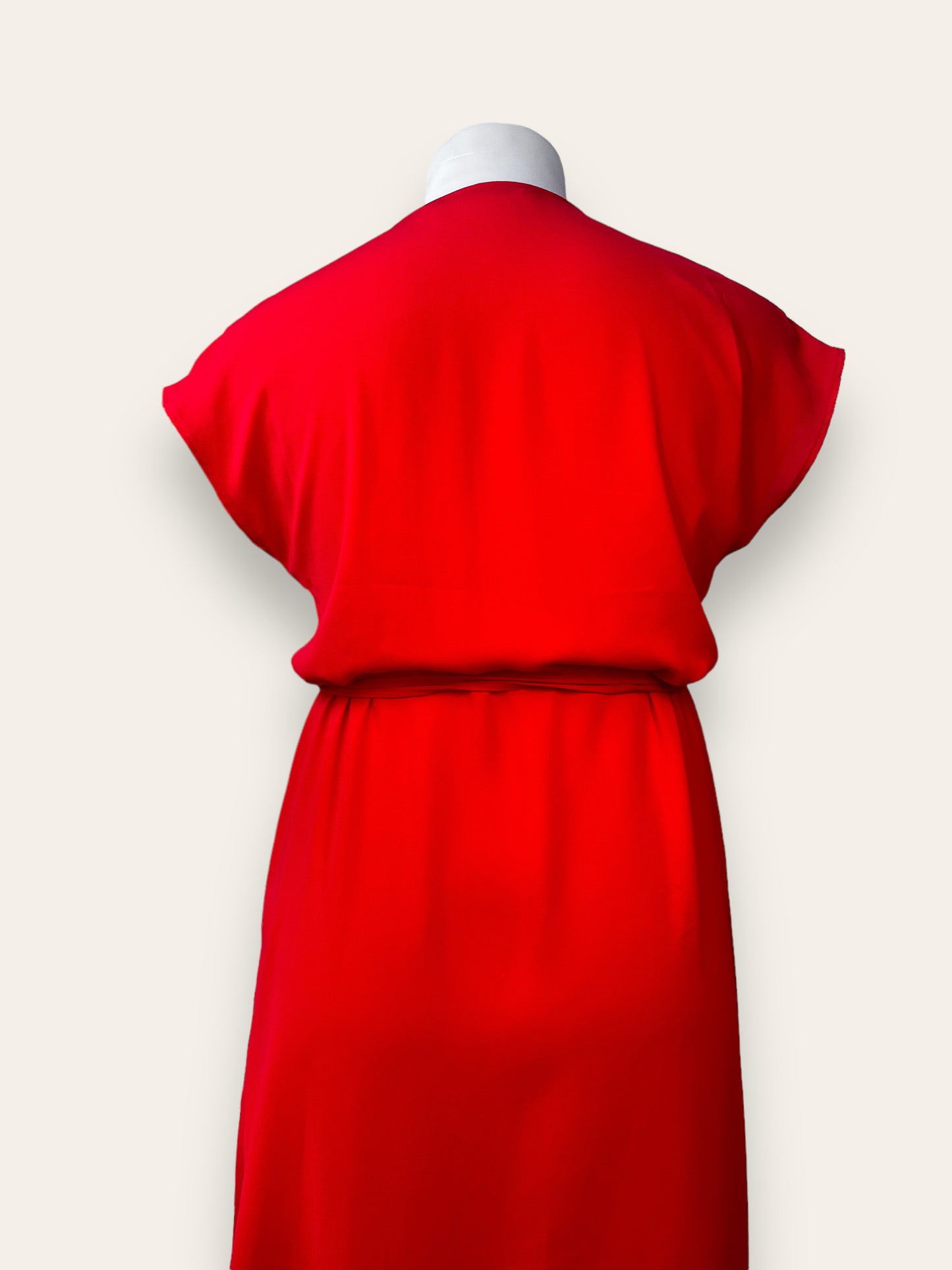 JOANN - Red Wrap Dress Plain