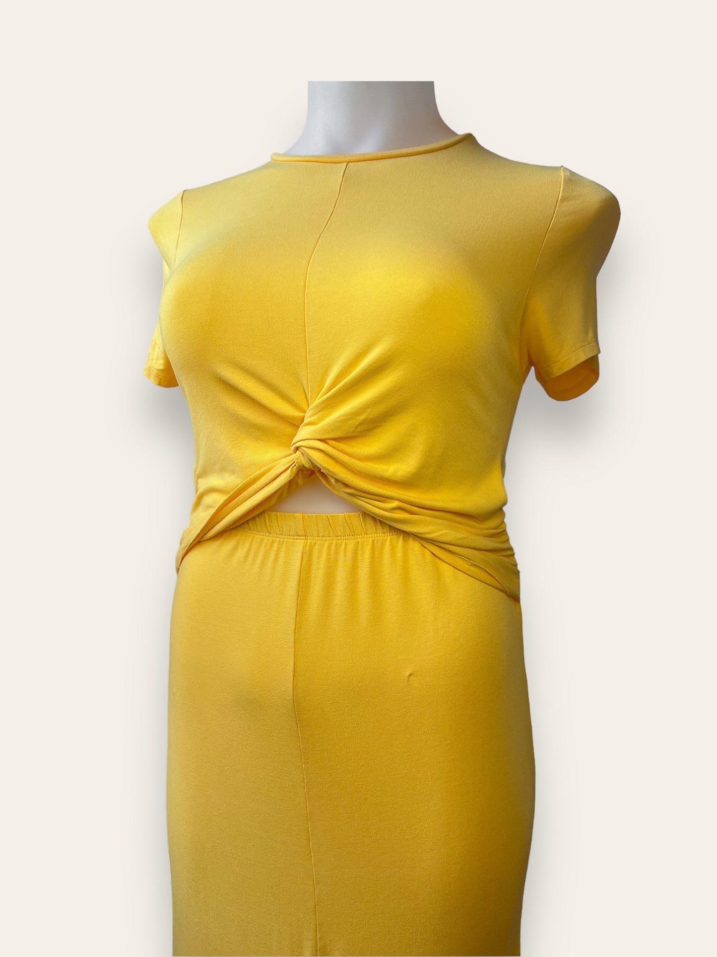 JOANN - Yellow Cut-Out Dress