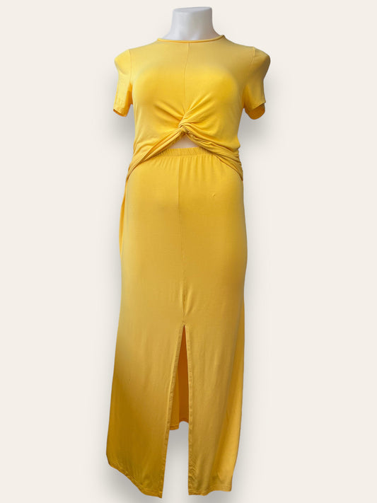 JOANN - Yellow Cut-Out Dress