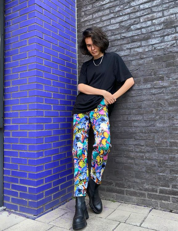 MARTHE - Collusion Print trousers - W28