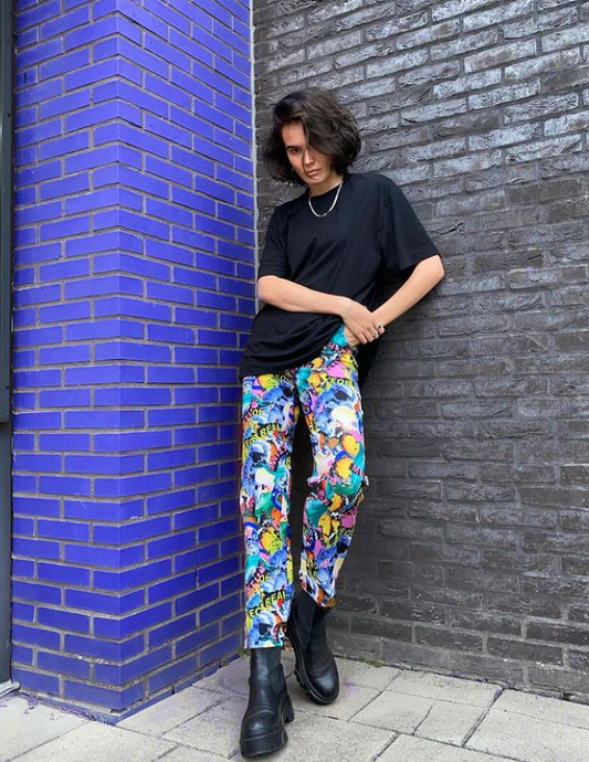 MARTHE - Collusion Print trousers - W28