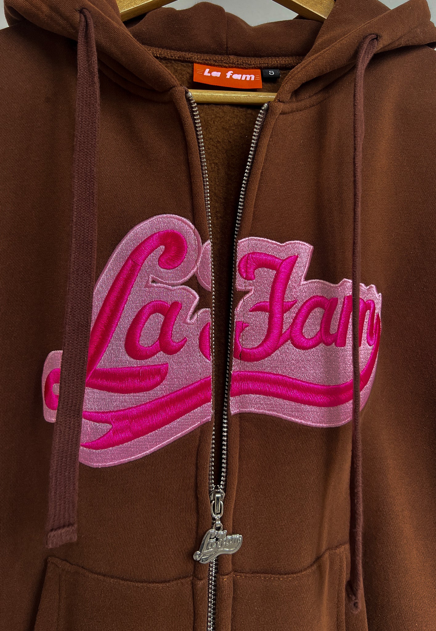 LA FAM Brown Zipper - S