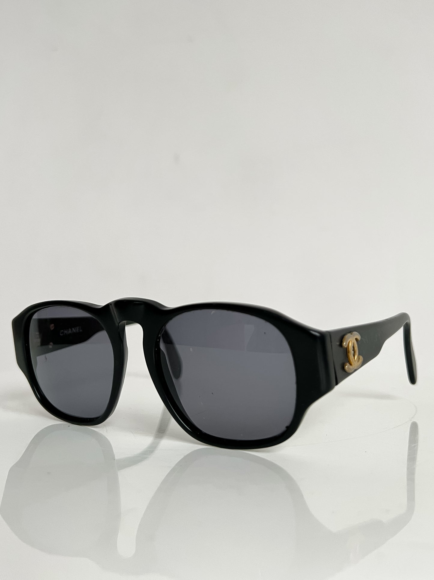 MARTHE - Vintage Chanel Black Sunglasses