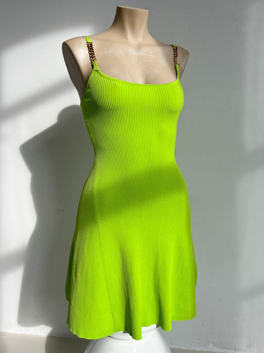 Lime Green Dress - XS