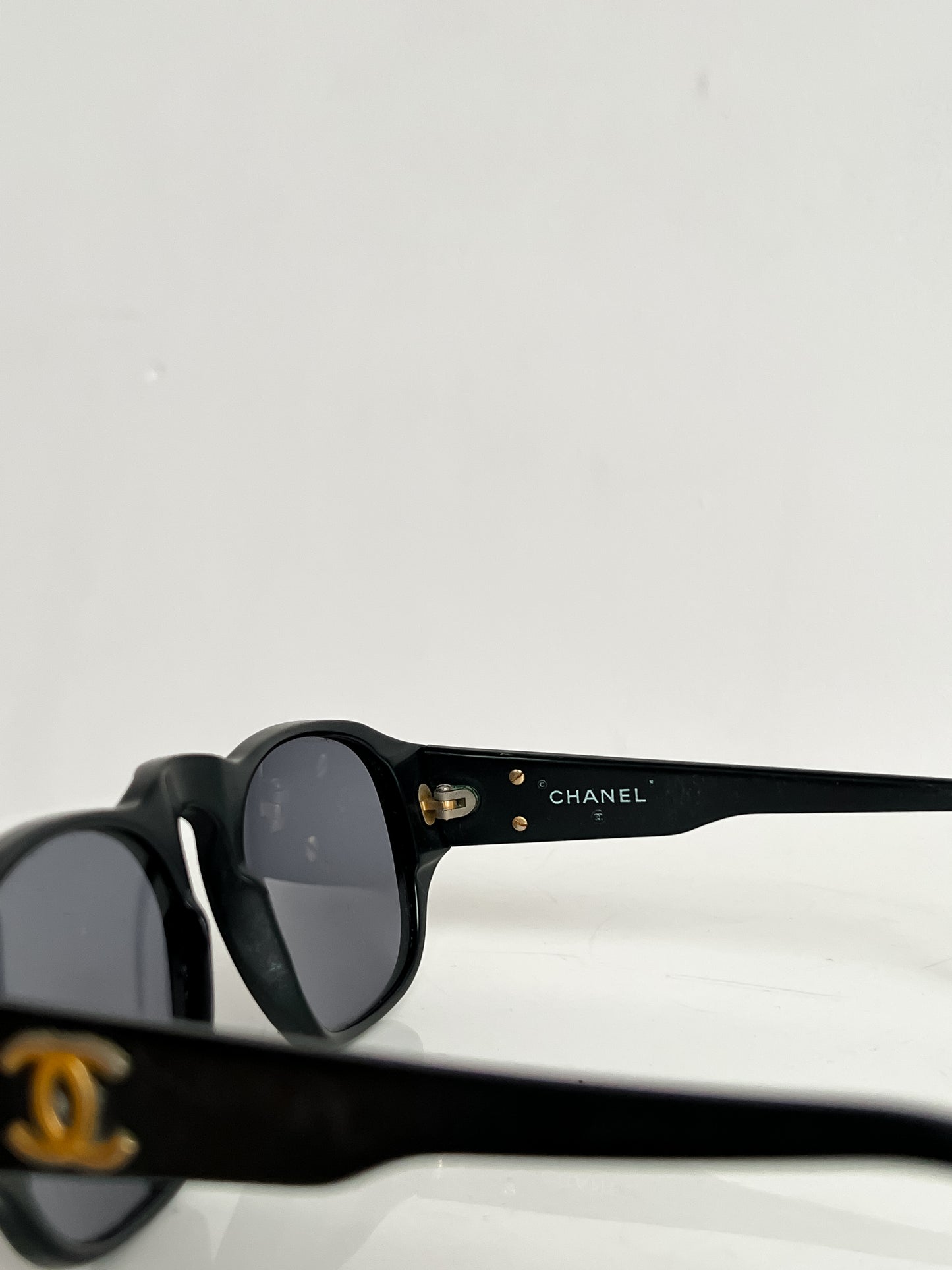 MARTHE - Vintage Chanel Black Sunglasses