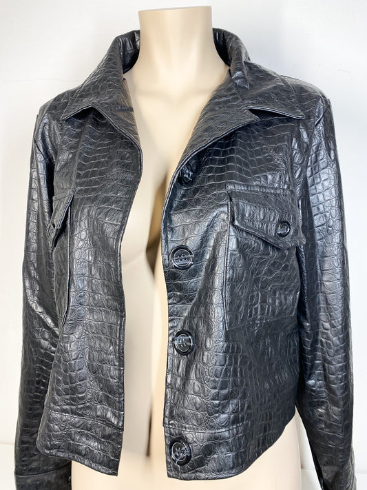 LIZZY - Black Snake Jacket — L